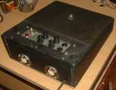 Bill Dunne Pre-amp pedal, rear view, before servicing